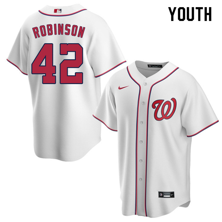 Nike Youth #42 Jackie Robinson Washington Nationals Baseball Jerseys Sale-White